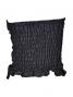 Hula Shantung Draping Tube Top Blouse / Black / G2017b