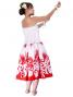 Hula Shantung Draping Tube Top Blouse / White  / G2017w