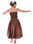 Hula Draping Tube Top Blouse / Brown / G2018br