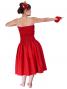 Hula Draping Tube Top Blouse / Red / G2018r