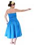 Hula Draping Tube Top & Pa'u Skirt Set-Up / Blue / G2019bl