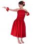 Hula Draping Tube Top & Pa'u Skirt Set-Up / Red / G2019r