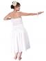 Hula Draping Tube Top & Pa'u Skirt Set-Up / White / G2019w