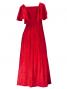 Hula Frill Sleeve Long Dress / Red / XL size /J2023rXL