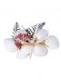 Hula Hair Clip / StarfIsh, Shell, and Pearl / White / J2049