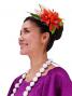 Hula Hair Clip / Lilly and Torch Ginger / Orange / J2052o