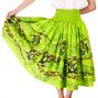 Hula Pa'u Skirt with Honu Print / Green /J2064