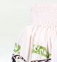 3-PIECE SET / Hula Pa'u Skirt /  Honu Print / White / J2070-3