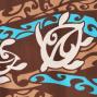 Hula Pa'u Skirt with a cord / Honu / Brown / G2081br
