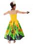 Hula Strapless Dress with Bird of Paradise / Yellow  / G2090y