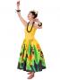 Hula Strapless Dress with Bird of Paradise / Yellow  / G2090y