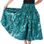 Hula Pa'u Skirt with Kahiko Print / Green /G2100