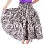 Hula Pa'u Skirt with Kahiko Print / Cream /G2102