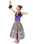 Hula Pa'u Skirt with Kahiko Print / Cream /G2102