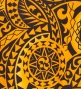 Hula Pa'u Skirt with Kahiko Print / Yellow /J2104