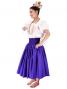 Hula Double & Reversible Pau Skirt with Kahiko  Print / Egg Plant / G2115