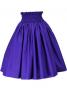 Hula Double & Reversible Pau Skirt with Kahiko  Print / Egg Plant / G2115