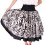 Hula Double & Reversible Pau Skirt with Kahiko  Print / Black / G2116