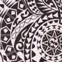 Tahitian Skirt with Kahiko Print / Cream / G2122