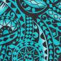 Tahitian Skirt with Kahiko Print / Green / G2123