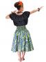 Hula Pa'u Skirt with Kahiko Print / YellowGreen /G2127