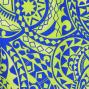 Hula Pa'u Skirt with Kahiko Print / YellowGreen /G2127
