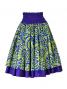 Hula Double & Reversible Pau Skirt with Kahiko  Print / Egg Plant / G2129