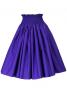 Hula Double & Reversible Pau Skirt with Kahiko  Print / Egg Plant / G2129