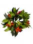 Hula Headband / Maile and Plumeria / Orange / J2135o