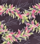 Hula Pa'u Skirt with Maile Print / Black /J2140