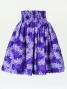 Hula Pa'u Skirt with Maile Print / Purple /J2142