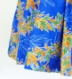 3-PIECE SET / Hula Pa'u Skirt with Maile Print / Blue /J2144-3