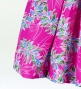 Hula Pa'u Skirt with Maile Print / Pink /J2150
