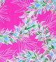 Hula Pa'u Skirt with Maile Print / Pink /J2150