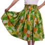 Hula Pa'u Skirt with Hibiscus Print / Green /G2182