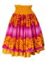 Hula Double & Reversible Pau Skirt with Hibiscus  Print / Yellow / G2192
