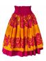 Hula Double & Reversible Pau Skirt with Hibiscus  Print / Deep Rose / G2195