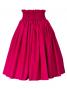 Hula Double & Reversible Pau Skirt with Hibiscus  Print / Deep Rose / G2195