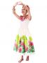Hula Midi Dress with Lehua Print / White / J2197w