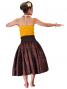 Hula Pa'u Skirt with Kahiko Print / Brown /J2207