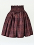 Hula Pa'u Skirt with Kahiko Print / Brown /J2207