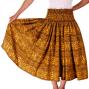 Hula Pa'u Skirt with Kahiko Print / Yellow /G2209