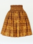 Hula Pa'u Skirt with Kahiko Print / Yellow /G2209