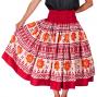 Hula Double & Reversible Pau Skirt with Kahiko  Print / Red / G2215