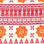 Hula Double & Reversible Pau Skirt with Kahiko  Print / Red / G2215