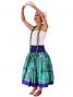 Hula Double & Reversible Pau Skirt with Hibiscus  Print / Egg Plant / G2224