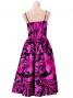 Hula Midi Dress with Hibiscus Print / Black & Pink / G2258bpi