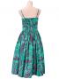 Hula Midi Dress with Hibiscus Print / Gray & Green / G2258ggr