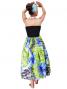 Hula Tube Top Dress with Hibiscus print / Blue  / G2261bl