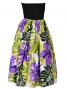 Hula Tube Top Dress with Hibiscus print / Purple  / G2261p